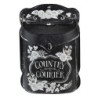 Černá antik poštovní schránka s květy Country Courier - 26*10*35 cm
