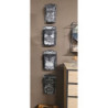 Černá antik poštovní schránka s květy Country Courier - 26*10*35 cm