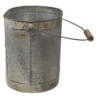 Šedé plechové dekorační boxy s uchy Home - 31*20*23 / 27*17*21 cm
