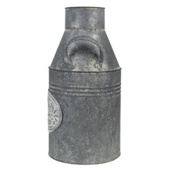 Dekorační plechová konev na mléko Country Garden - Ø17*36 cm