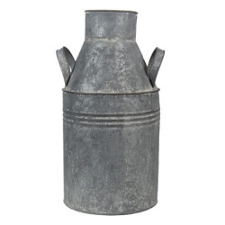 Dekorační plechová konev na mléko Country Garden - Ø17*36 cm