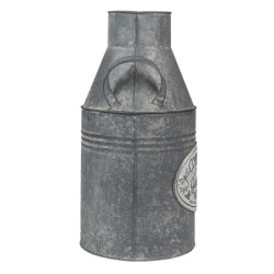 Dekorační plechová konev na mléko Country Garden - Ø17*36 cm