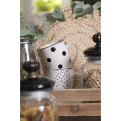 Porcelánový hrnek s černými puntíky Black Dot - 350 ml