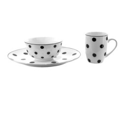 Porcelánový hrnek s černými puntíky Black Dot - 350 ml