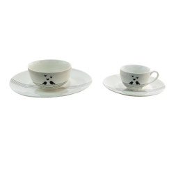 Porcelánový jídelní talíř s ptáčky Love Birds - Ø 26*2 cm