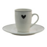 Porcelánový dezertní talířek se srdíčkem Love Birds - Ø 20*2 cm