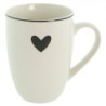 Porcelánový hrnek se srdíčkem Love Birds - 12*8*10 cm / 350 ml