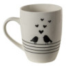 Porcelánový hrnek s ptáčky Love Birds - 12*8*10 cm / 350 ml