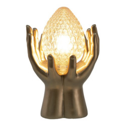 LED designová žárovka béžová - 9 cm / E27/4W