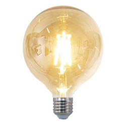 LED designová žárovka transparentní - 8 cm E27/4W