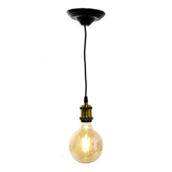 LED designová žárovka transparentní - 8 cm E27/4W