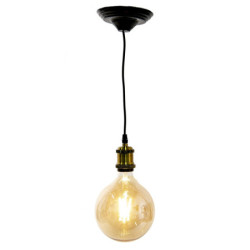 LED designová žárovka transparentní - 9 cm /E27/4W