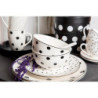 Porcelánový jídelní talíř s černými puntíky Black Dot - Ø  26*2 cm