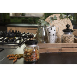 Porcelánový hrnek s černými puntíky Black Dot - 12*8*10 cm / 350 ml