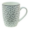 Porcelánový hrnek s černými puntíky Black Dot - 12*8*10 cm / 350 ml