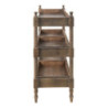 Hnědý antik odkládací stůl s vyndavacími boxy Mounted  - 99*44*99 cm