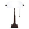 Bílá bankovní lampa tiffany Bank white - 26*16*40 cm E27/max 1*40W