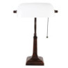 Bílá bankovní lampa tiffany Bank white - 26*16*40 cm E27/max 1*40W