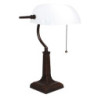 Bílá bankovní lampa tiffany Bank white - 26*16*40 cm E27/max 1*40W