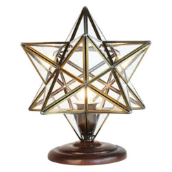 Stolní lampa ve tvaru hvězdy Star - 31*31*36 cm E27/max 1*40W