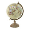 Barevný dekorativní glóbus na dřevěném podstavci Globe - 22*22*37 cm