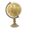 Béžový dekorativní glóbus na dřevěném podstavci Globe - 22*22*37 cm
