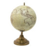 Béžový dekorativní glóbus na kovovém podstavci Globe - 22*22*33 cm