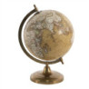 Hnědý dekorativní glóbus na kovovém podstavci Globe - 22*22*33 cm