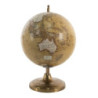 Hnědý dekorativní glóbus na kovovém podstavci Globe - 22*22*33 cm