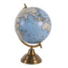 Modrý dekorativní glóbus na kovovém podstavci Globe - 22*22*37 cm