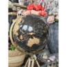 Černý dekorativní glóbus na dřevěné trojnožce Globe - 31*31*71 cm