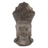 Hnědo-zlatá dekorace socha hlava Buddha - 12*9*22 cm