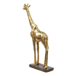 Zlatá dekorační socha Žirafa - 15*4*21 cm