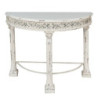 Krémový antik konzolový stolek v romantickém stylu Rim - 120*49*86 cm