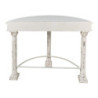Krémový antik konzolový stolek v romantickém stylu Rim - 120*49*86 cm