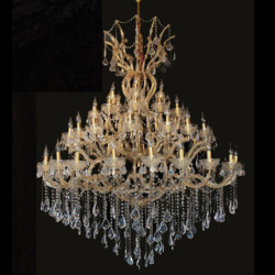 Křišťálový lustr - 	200-270 * Ø170 cm