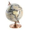 Šedý dekorativní glóbus na kovovém podstavci Globe - 22*22*30 cm