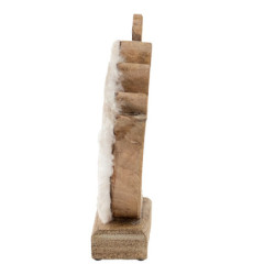 Dekorace dřevěný kohoutek na podstavci - 15*5*19 cm
