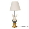 Stolní lampa s králíkem a béžovým stínidlem Rabbie - Ø 23*53 cm