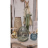 Modro-zelené dekorativní skleněné vejce - 13*13*19 cm