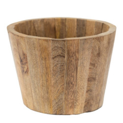 Dřevěný obal na květináč Woten - Ø 18*13 cm