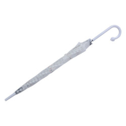 Průhledný deštník pro dospělé s bílými kočičkami  - 60 cm