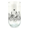 Sklenička na nápoj s květinami Flora And Fauna - Ø 6*14 cm / 280 ml