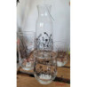 Sklenička na nápoj s levandulí Lavander Garden - Ø 6*14 cm / 280 ml