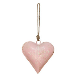 Závěsné kovové srdce se zdovením Heartic - 15*5*15 cm