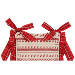 Podsedák na židli s volánky  Nordic Christmas - 40*40 cm