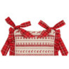 Podsedák na židli s volánky  Nordic Christmas - 40*40 cm