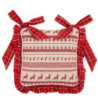 Podsedák na židli s volánky  Nordic Christmas - 40*40 cm