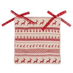 Podsedák na židli s výplní Nordic Christmas - 40*40 cm