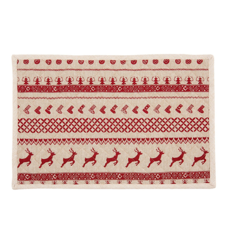 Prostírání na stůl Nordic Christmas - 48*33 cm - sada 6ks